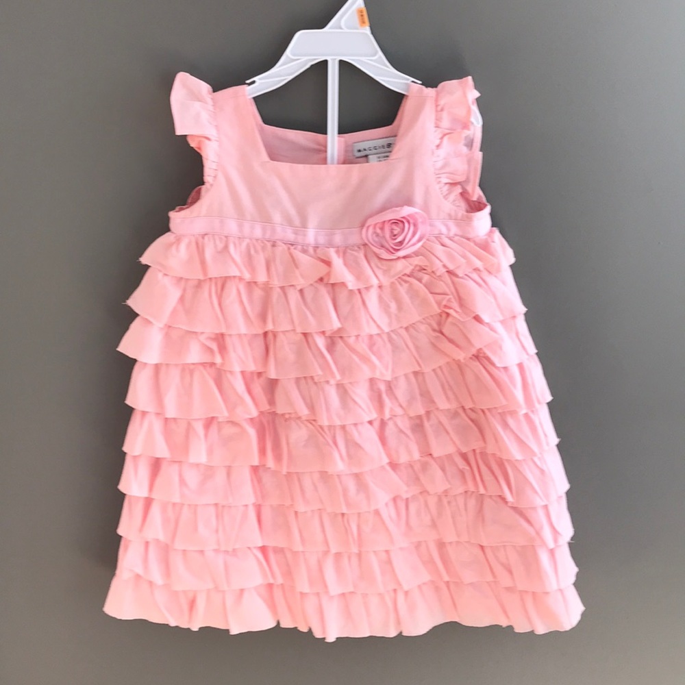 24m Maggie and Zoe pink dress with bloomer.